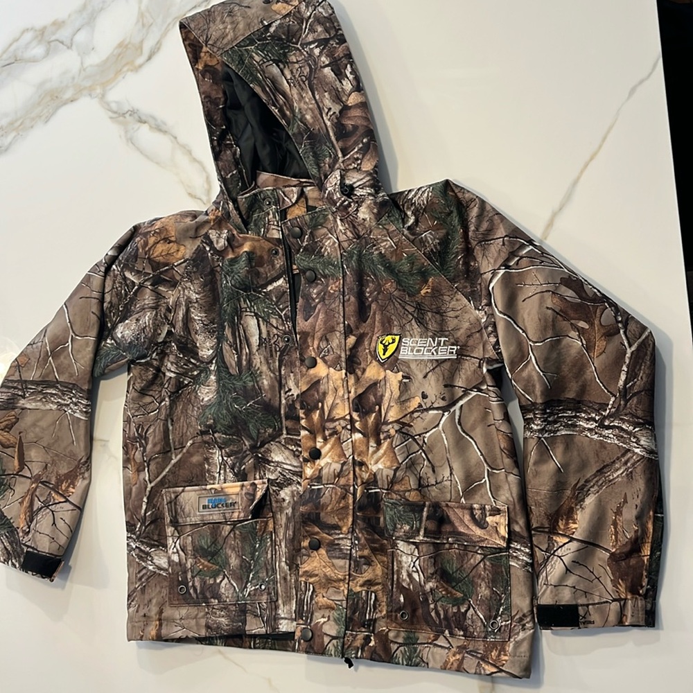 Youth, extra large scent, blocker, lightweight, camo jacket